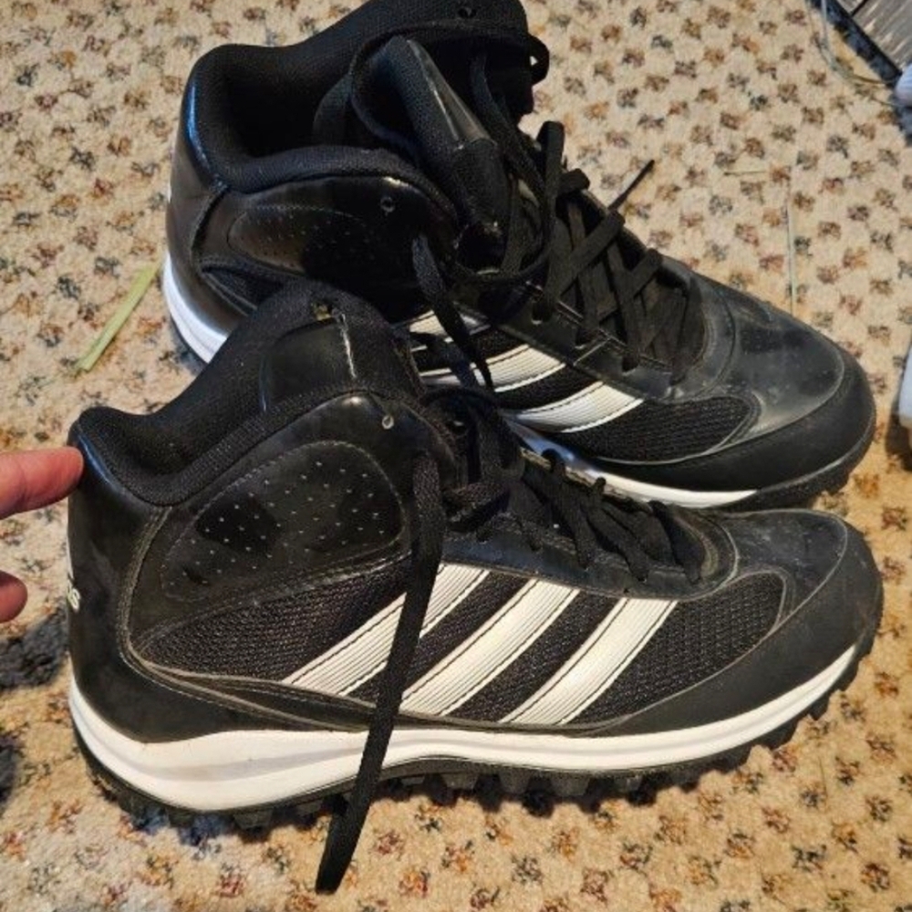 adidas Black and White Athletic Shoes
